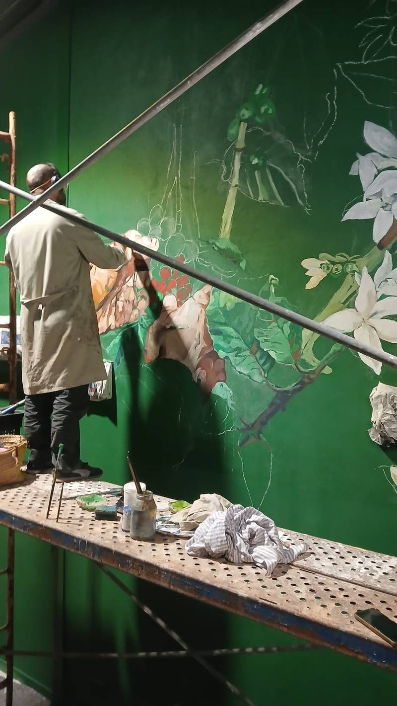 Mural Artístico en Cafés Illes Balears